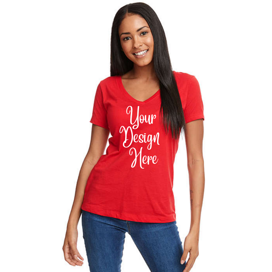 Custom T-Shirt, Women's Fit V-neck, Any Design
