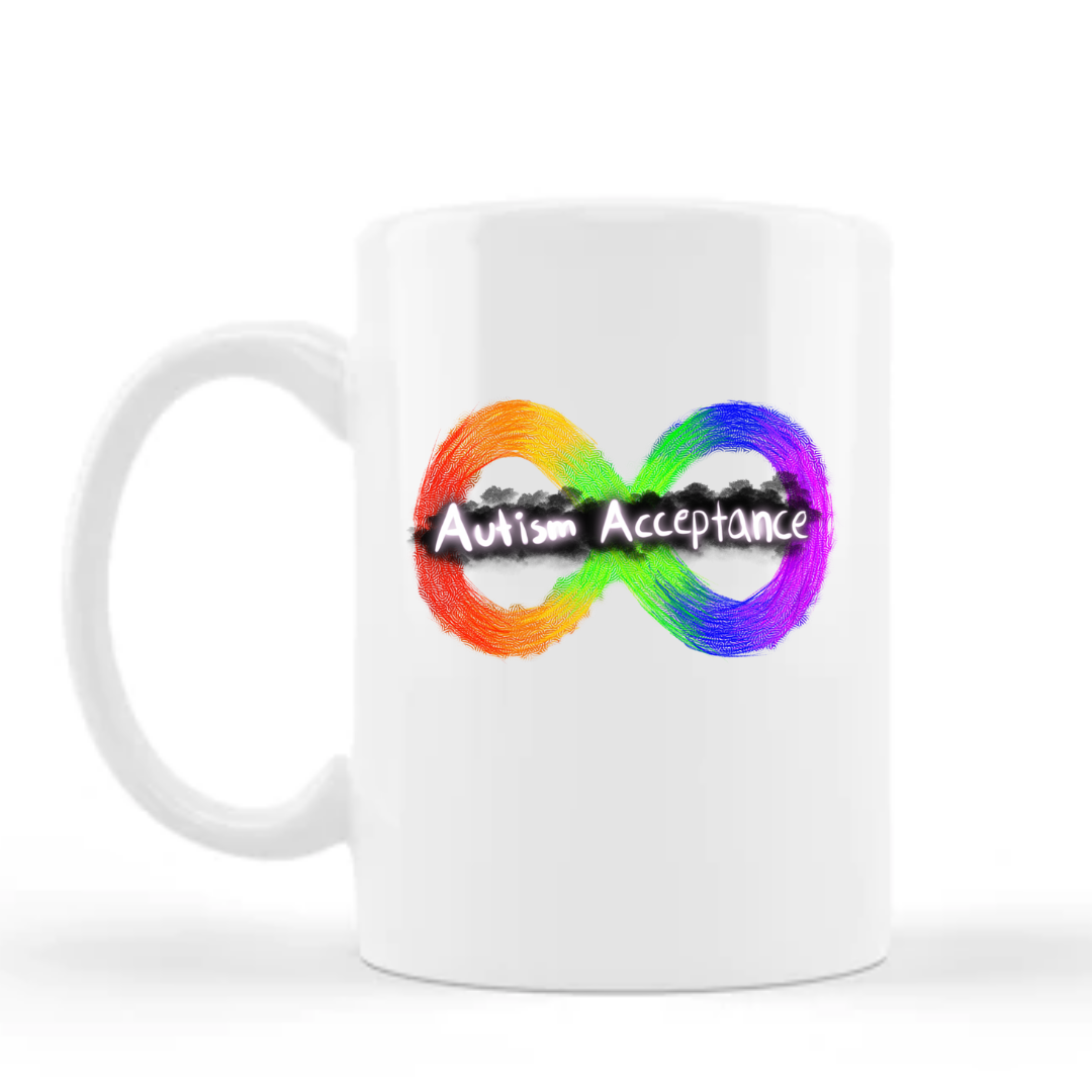 Mug, 15oz, Autism Acceptance, The Artsy Autistic