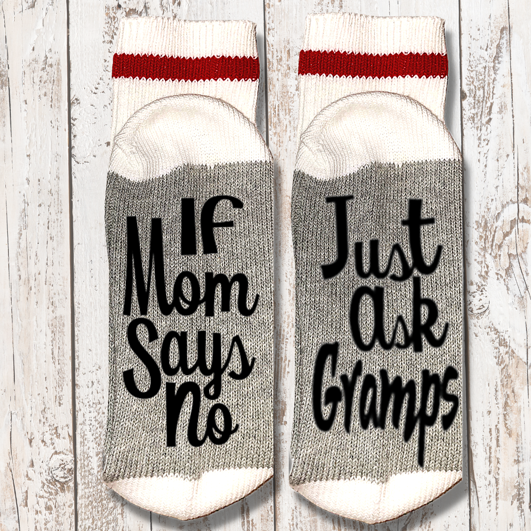Cabin Socks, GRAND PARENT, If You Can Read This