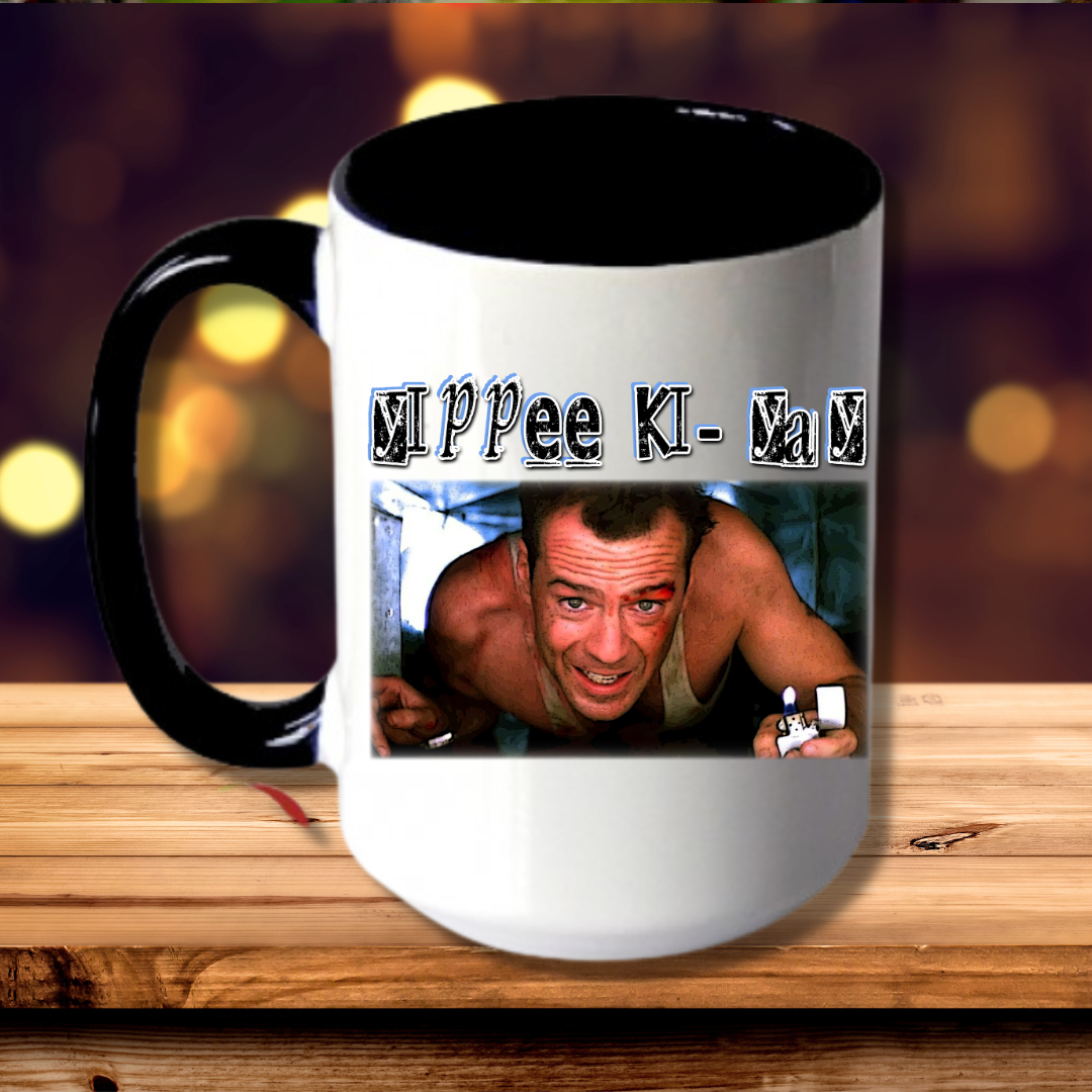 Mug, 15oz, YIPPE KI YAY
